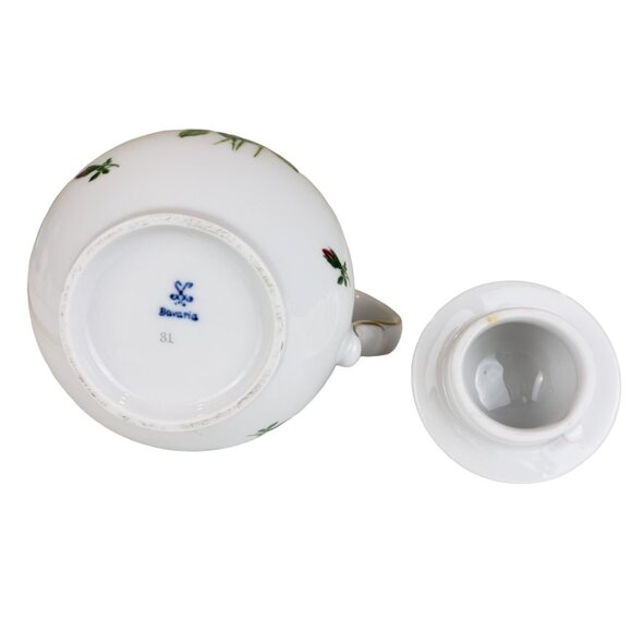 11 Piece Vintage Tea Coffee Set Bavaria, Excellent Vintage Condition Gold Trim - Picture 12 of 14